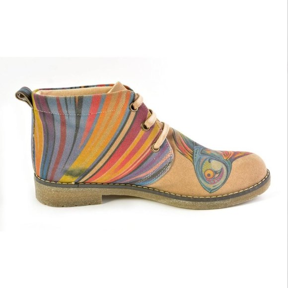 Colorful Fish Ankle Boots - Goby Shoes - Picture 2 of 7